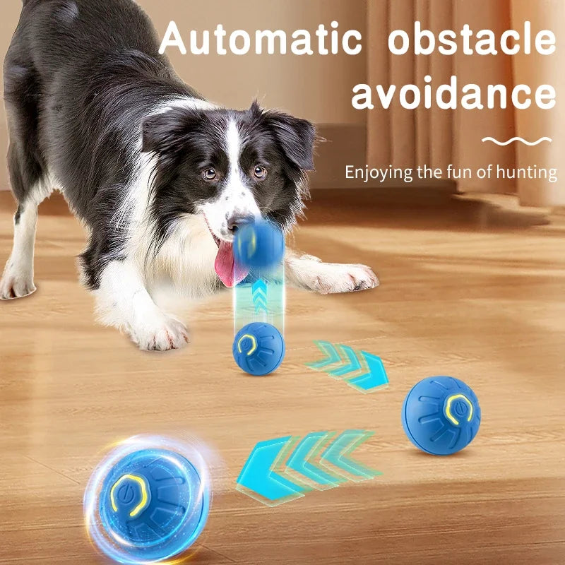 Smart Dog ,and Cat Toy Ball Electronic Interactive Pet Toy Moving Ball USB Automatic Moving Bouncing for Puppy Birthday Gift Cat Product