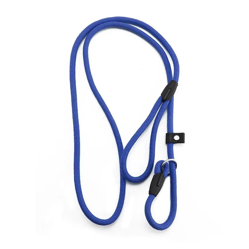 Nylon Pet Leash Dog Slip Rope Leash 130cm Dog Training Leash Strong Slip Adjustable Pet Slipknot Nylon Leash for Dogs Cats