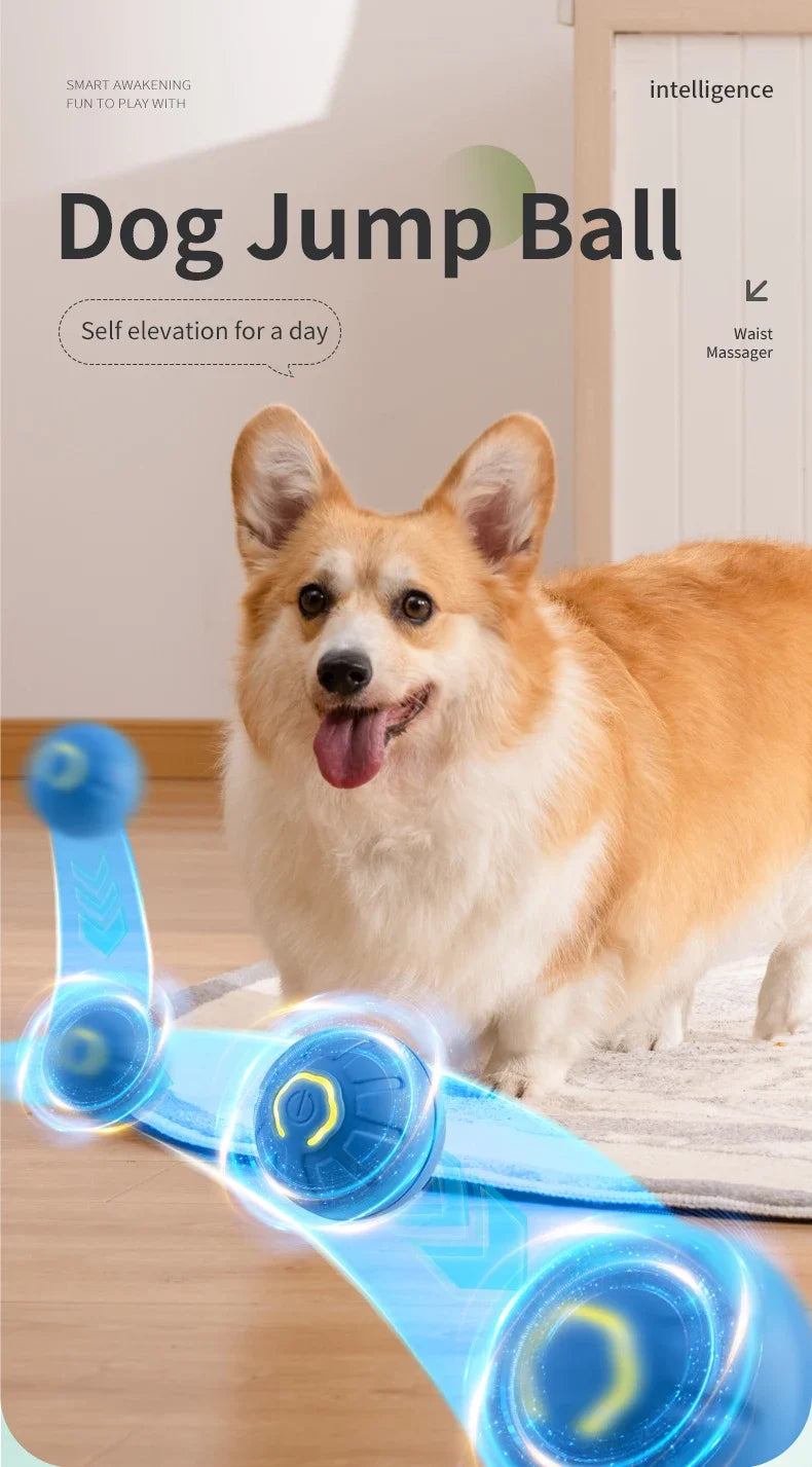 Smart Dog ,and Cat Toy Ball Electronic Interactive Pet Toy Moving Ball USB Automatic Moving Bouncing for Puppy Birthday Gift Cat Product