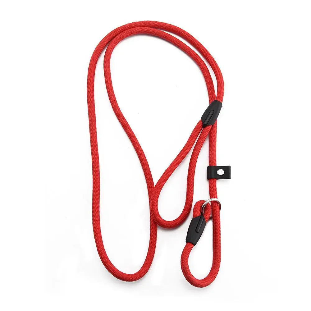 Nylon Pet Leash Dog Slip Rope Leash 130cm Dog Training Leash Strong Slip Adjustable Pet Slipknot Nylon Leash for Dogs Cats
