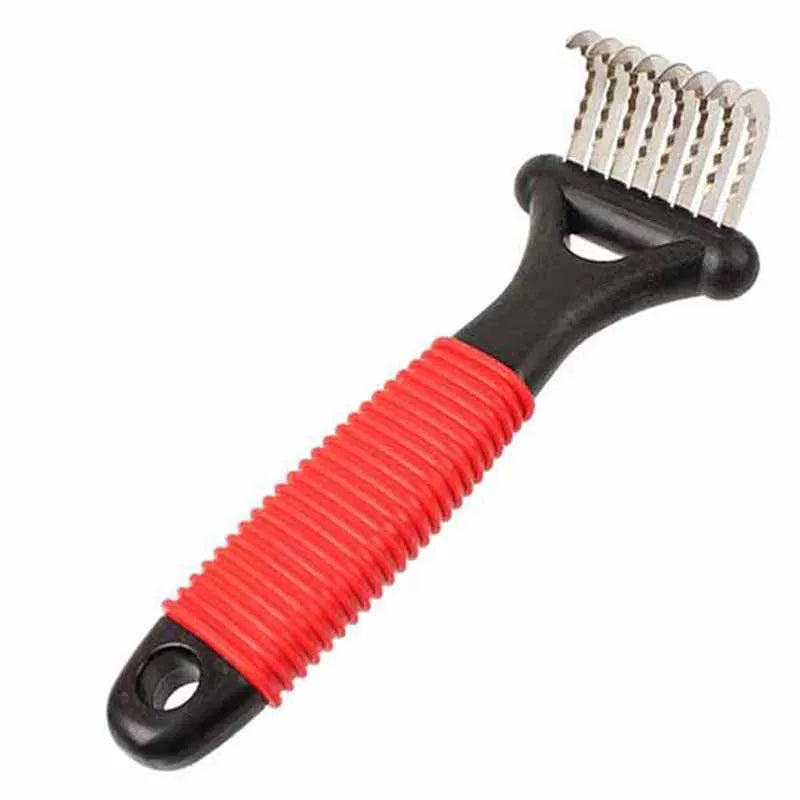 Pet Open Knot Comb Dematting Razor Rake Brush Dog Comb Grooming Tools Removes Knots Matted Fur & Tangles Gently For Dogs & Cats