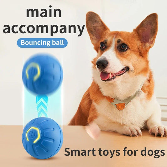 Smart Dog ,and Cat Toy Ball Electronic Interactive Pet Toy Moving Ball USB Automatic Moving Bouncing for Puppy Birthday Gift Cat Product