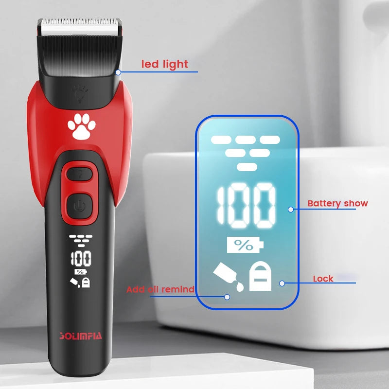 Electric Professional Pet Hair Clipper Big Dog Trimmer Shaver Rechargeable Animal Cats Hair Trimmer Cutting Machine for Sheep